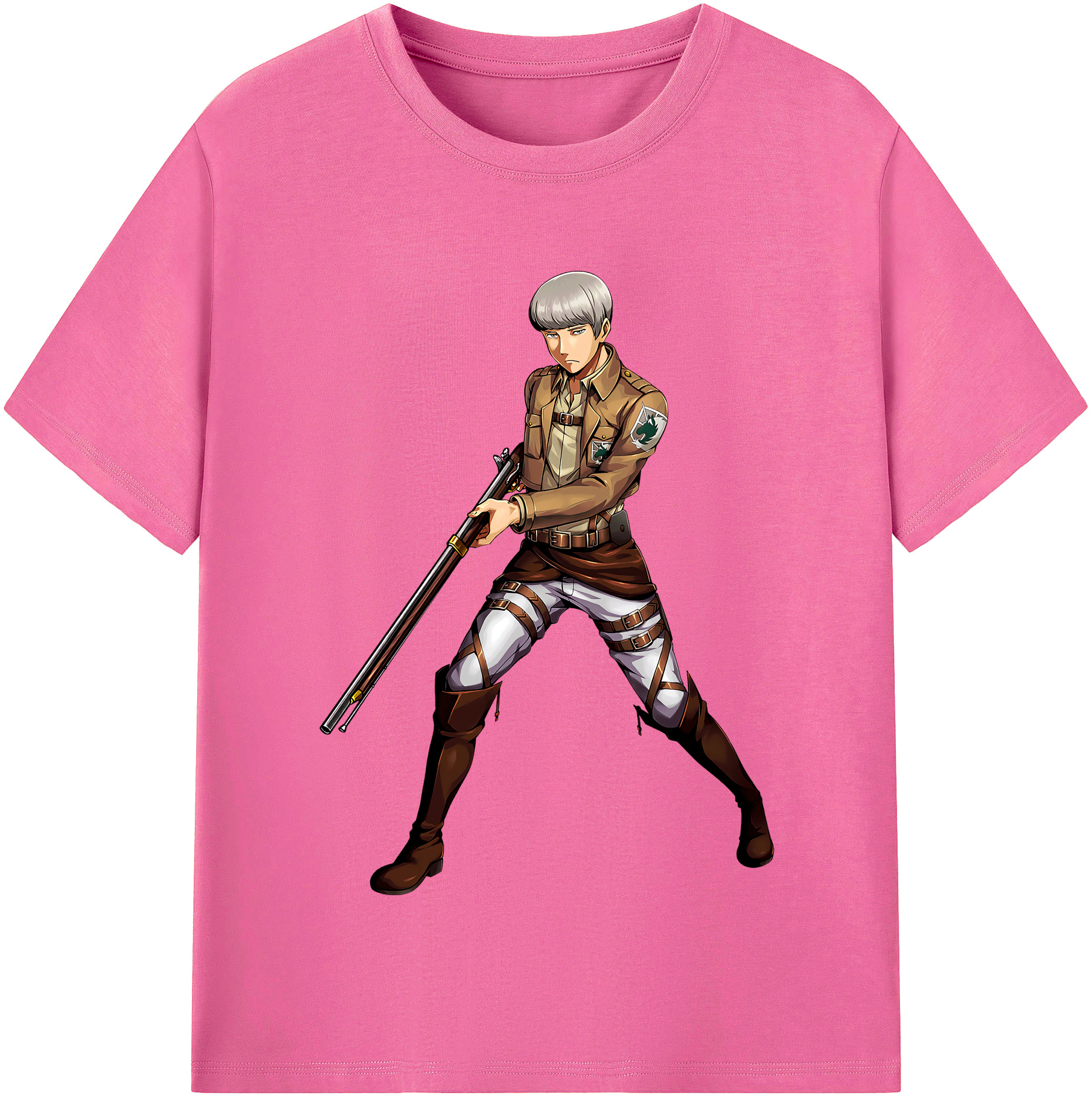 （画像用） 進撃の巨人 Attack on Titan レディースカジュアルプリントTシャツ（綿100％）